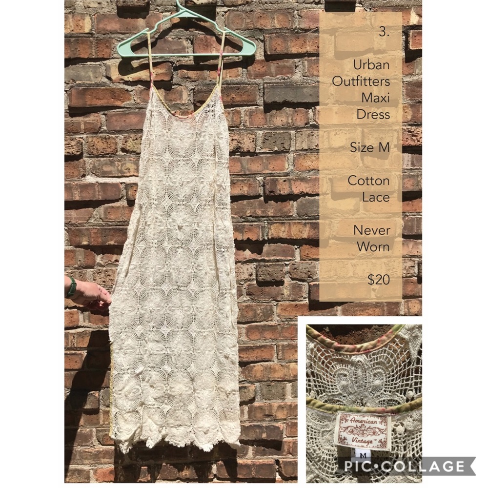 Urban outfitters lace maxi dress